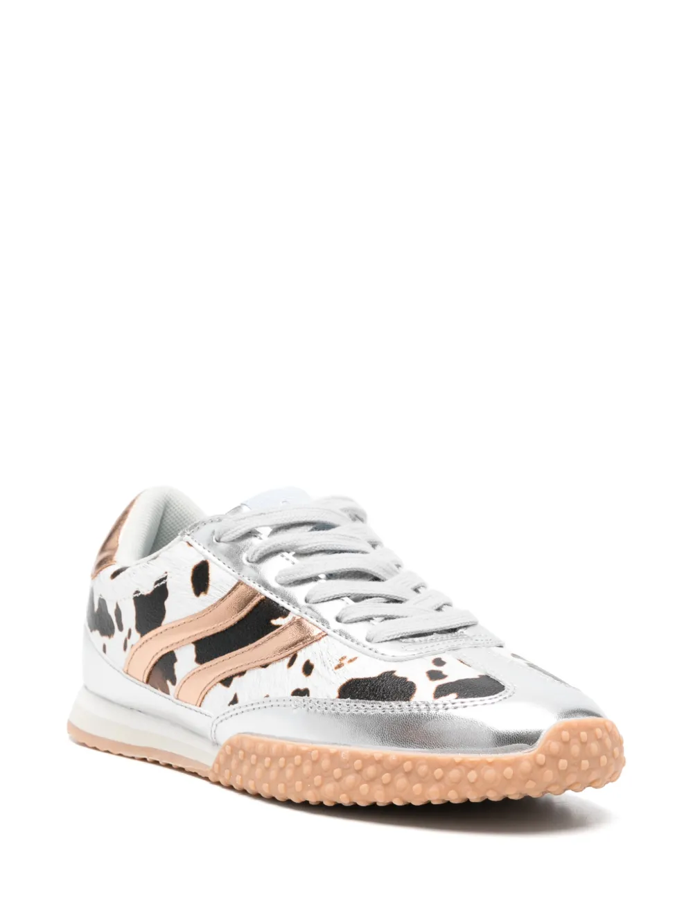 gioseppo Gering cow-print metallic-effect sneakers Zilver