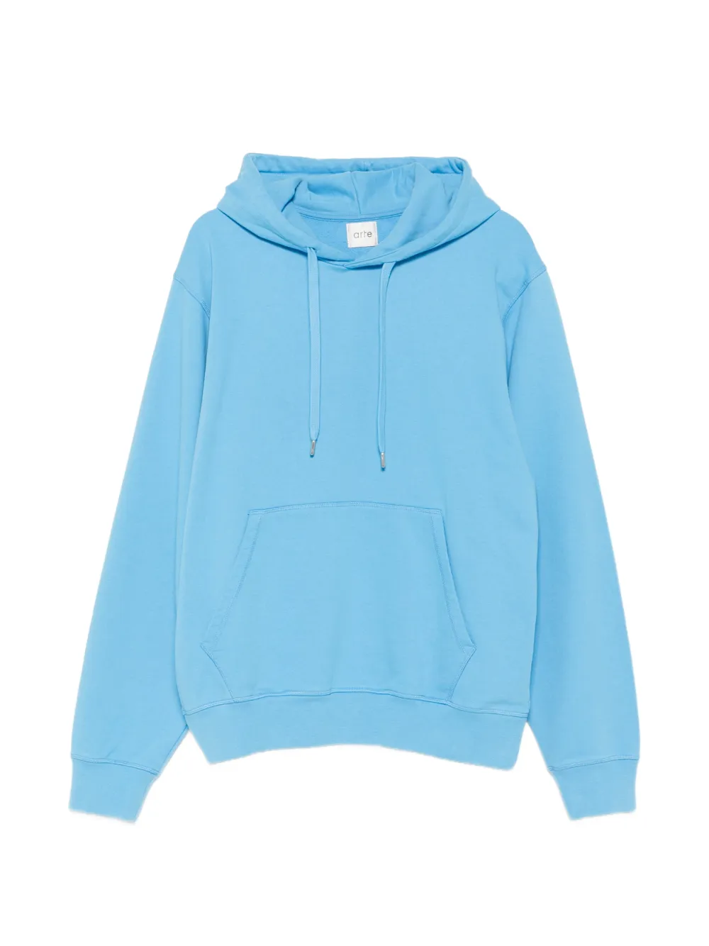 Arte Antwerp long-sleeve logo-print hoodie - Blu