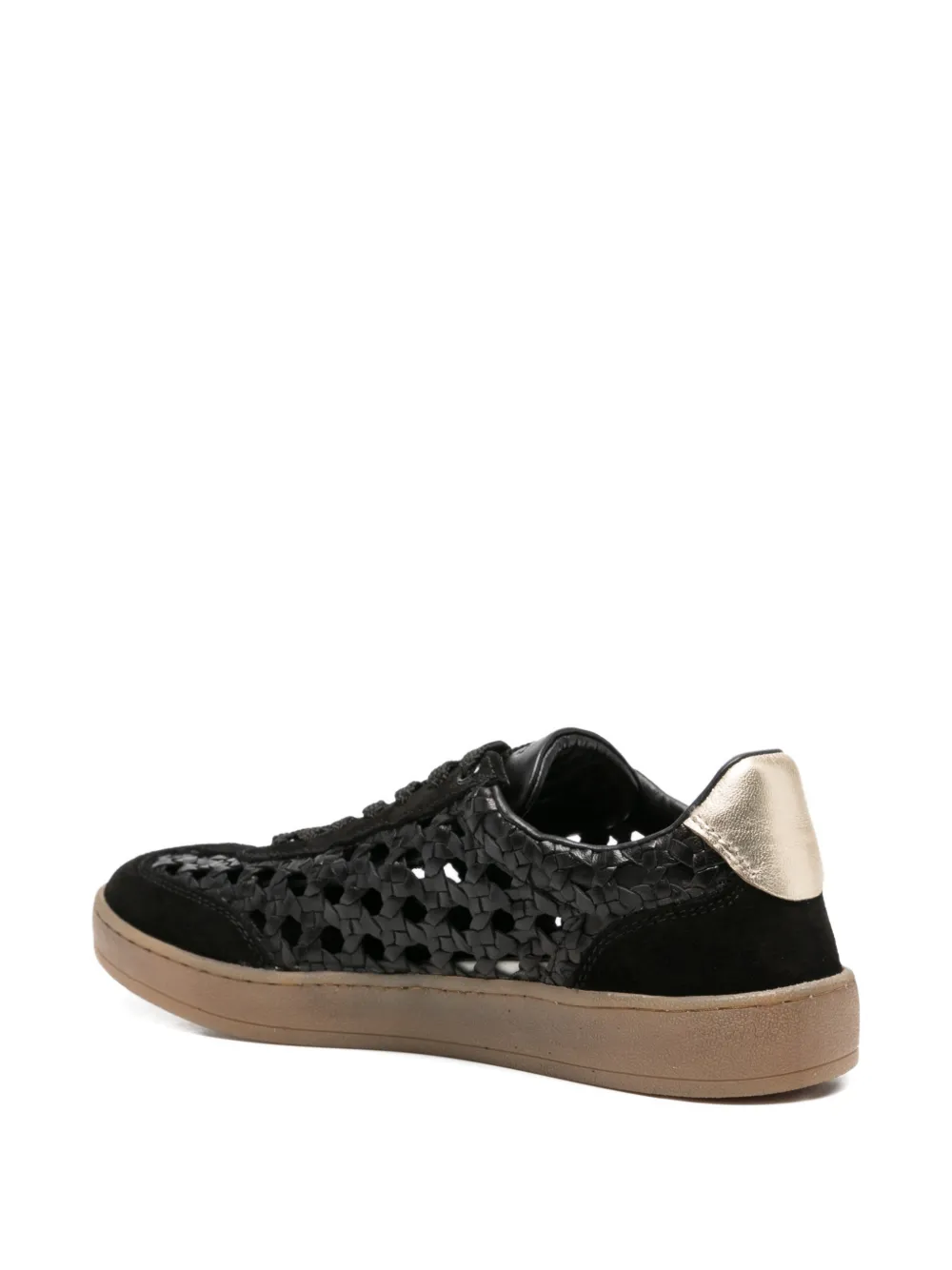 gioseppo Ijebu woven-leather sneakers Zwart