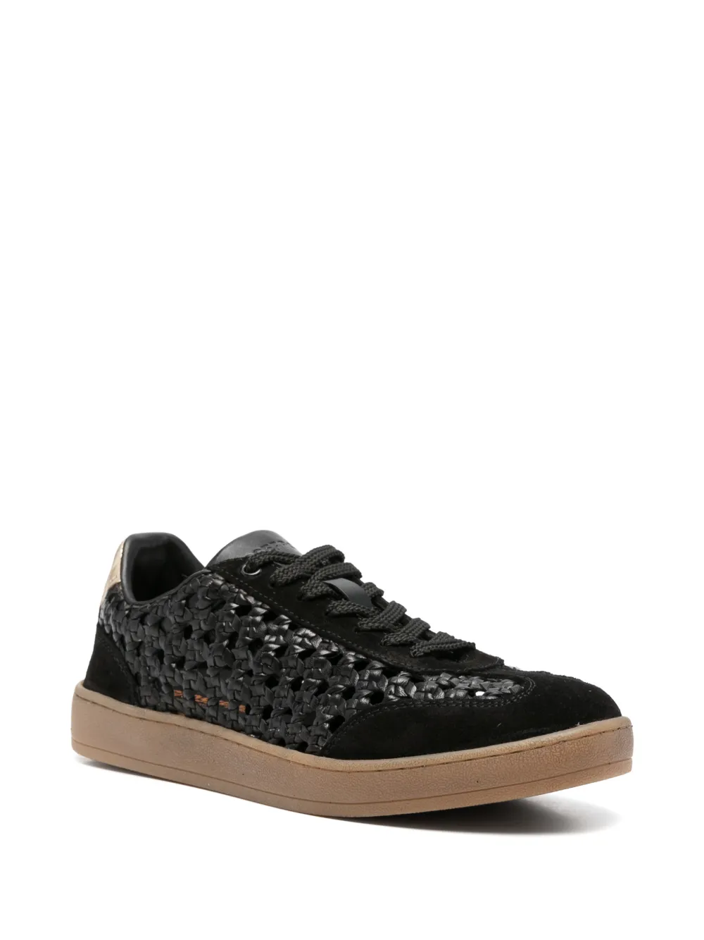 gioseppo Ijebu woven-leather sneakers Zwart