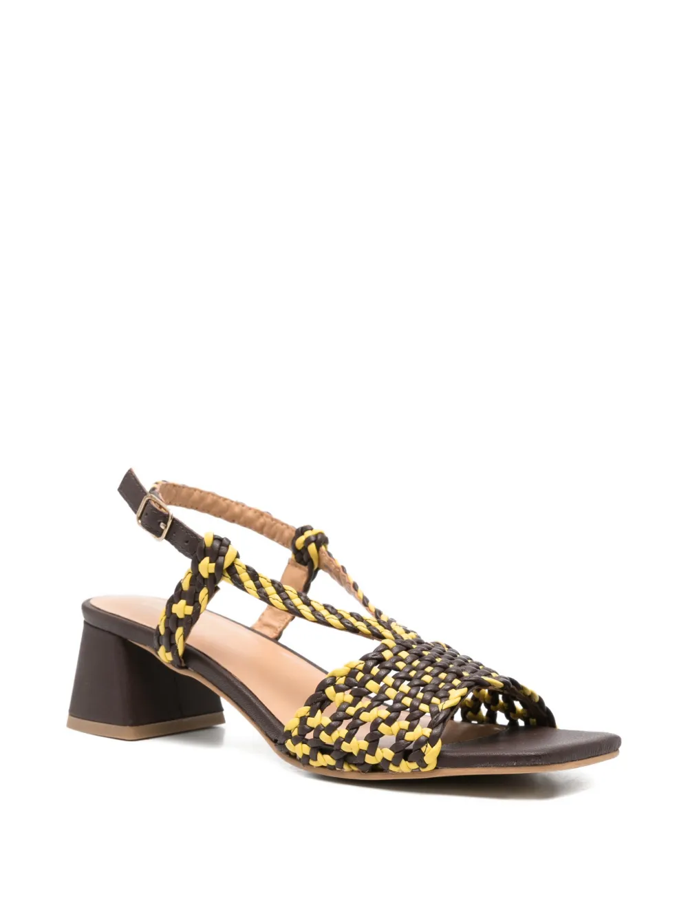 gioseppo Borongan woven leather sandals Bruin