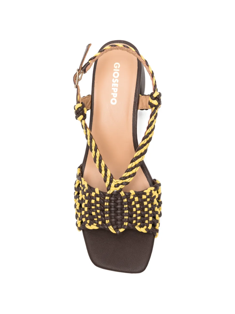 gioseppo Borongan woven leather sandals Bruin