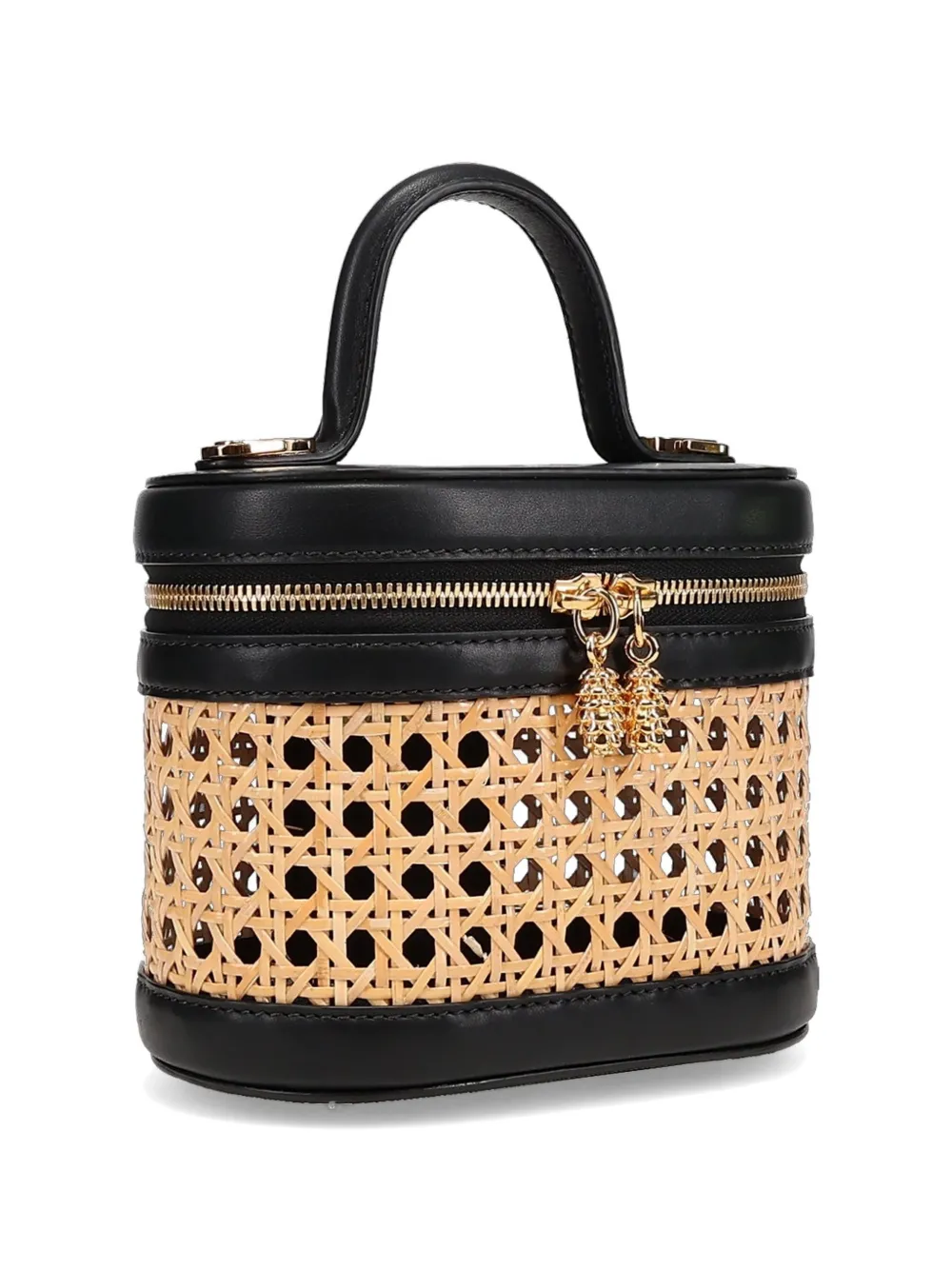 Tyler Ellis Victoria rieten shopper Beige
