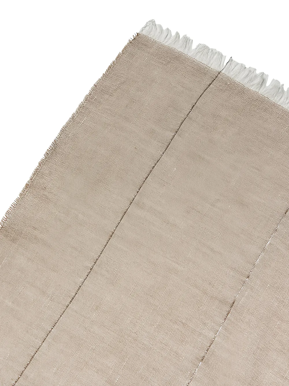 Peserico Sjaal met kralen en franje Beige