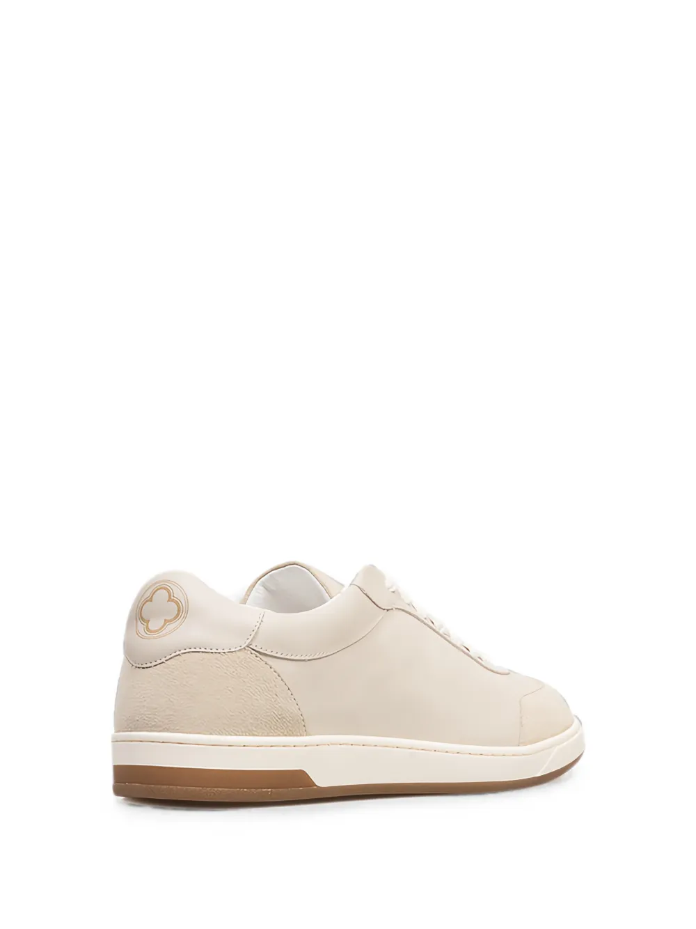 Peserico panelled lace-up sneakers Beige