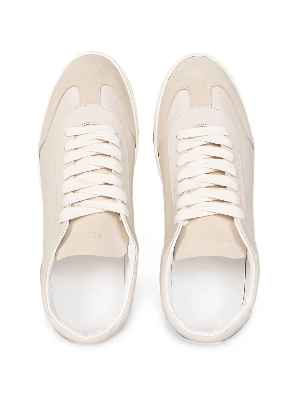 Peserico panelled lace-up sneakers Beige