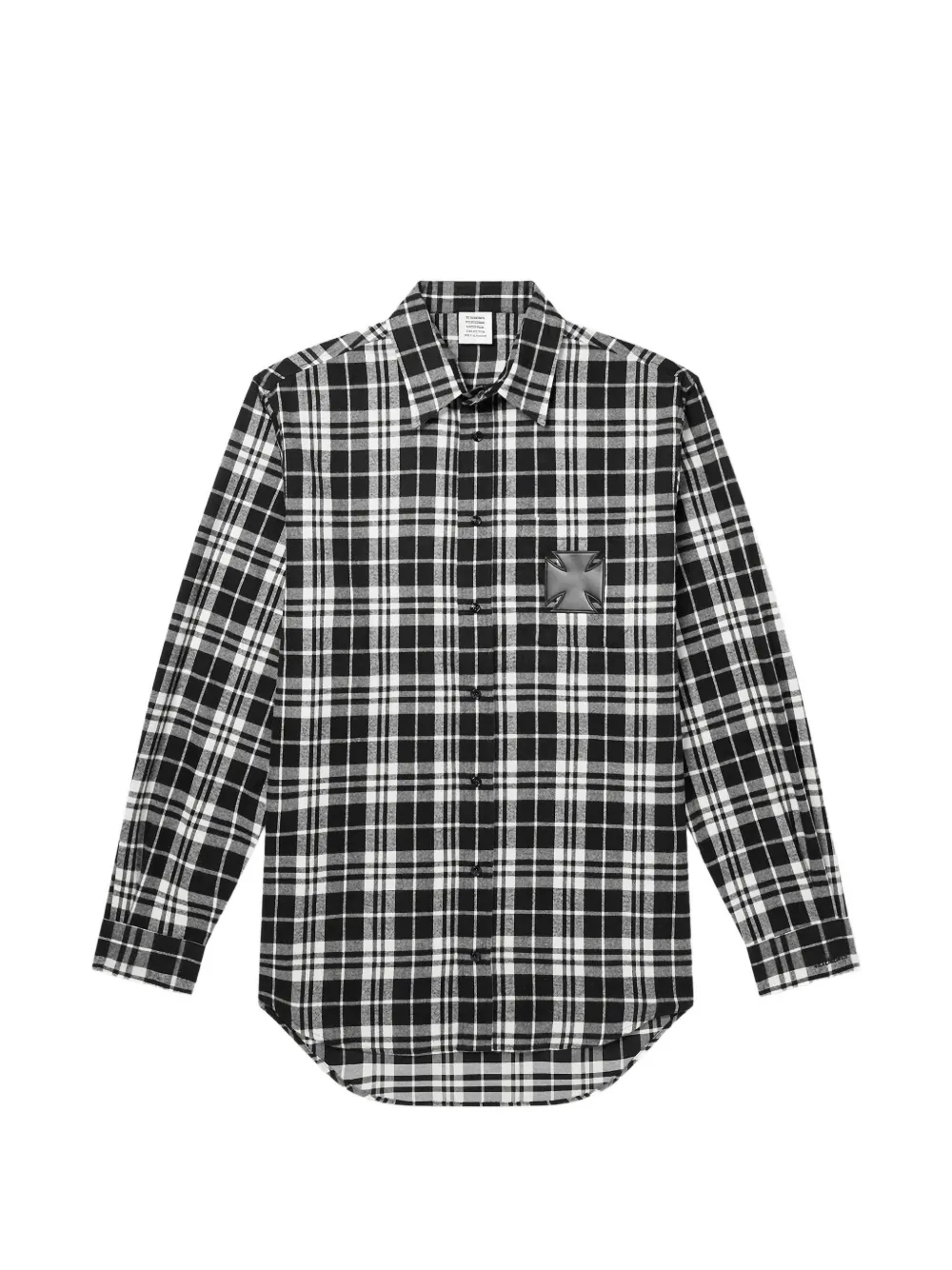 VETEMENTS checked shirt - Nero