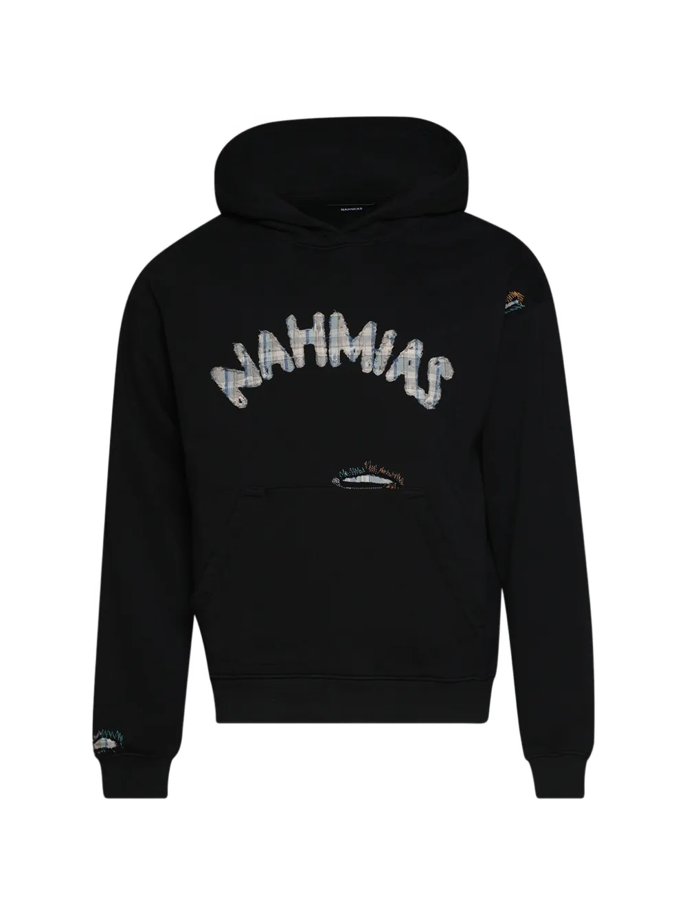 Nahmias Dusty Rainbow applique hoodie - Nero