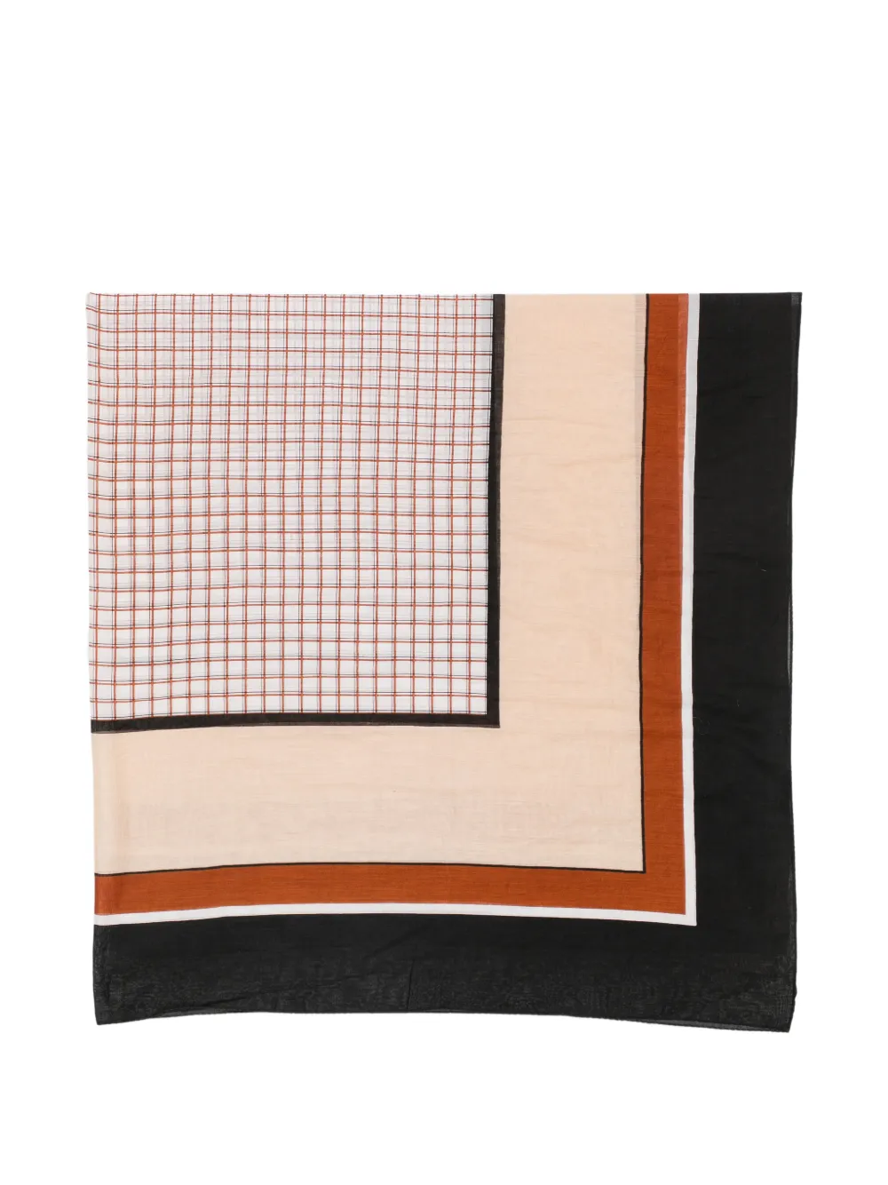 Saint Laurent Pre-Owned 1970s checked border scarf - Toni neutri