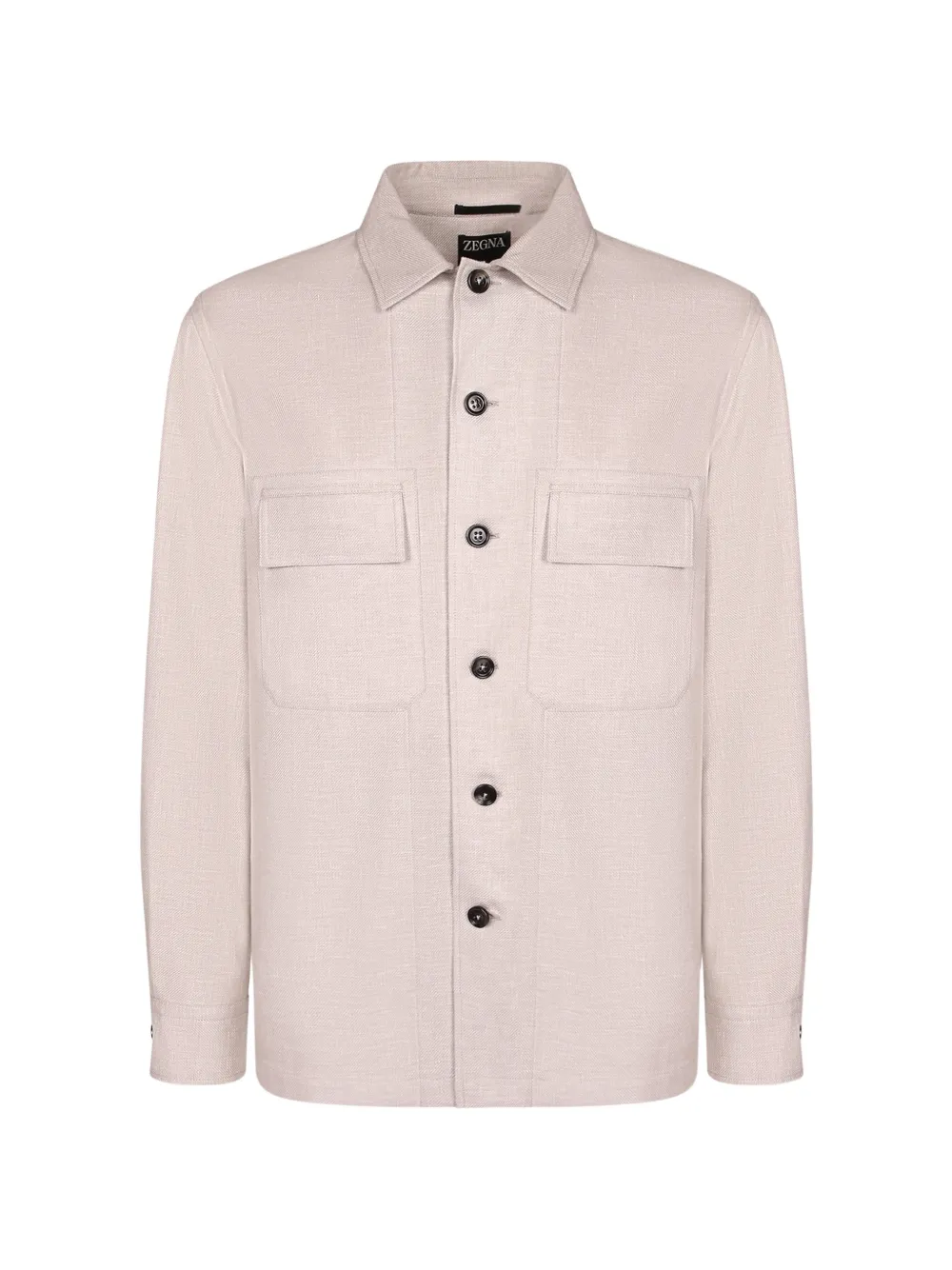 Zegna pocket-detail overshirt - Nude