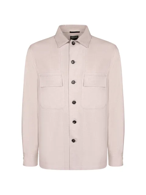 Zegna pocket-detail overshirt