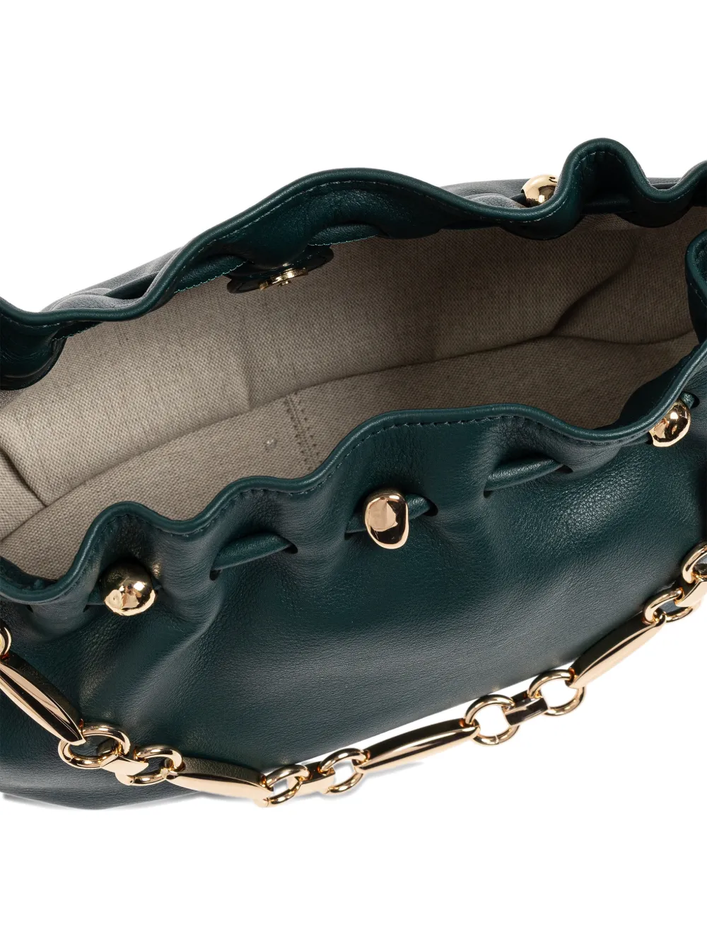 ZIMMERMANN Halcyon Clutch Bag in Green, view 4