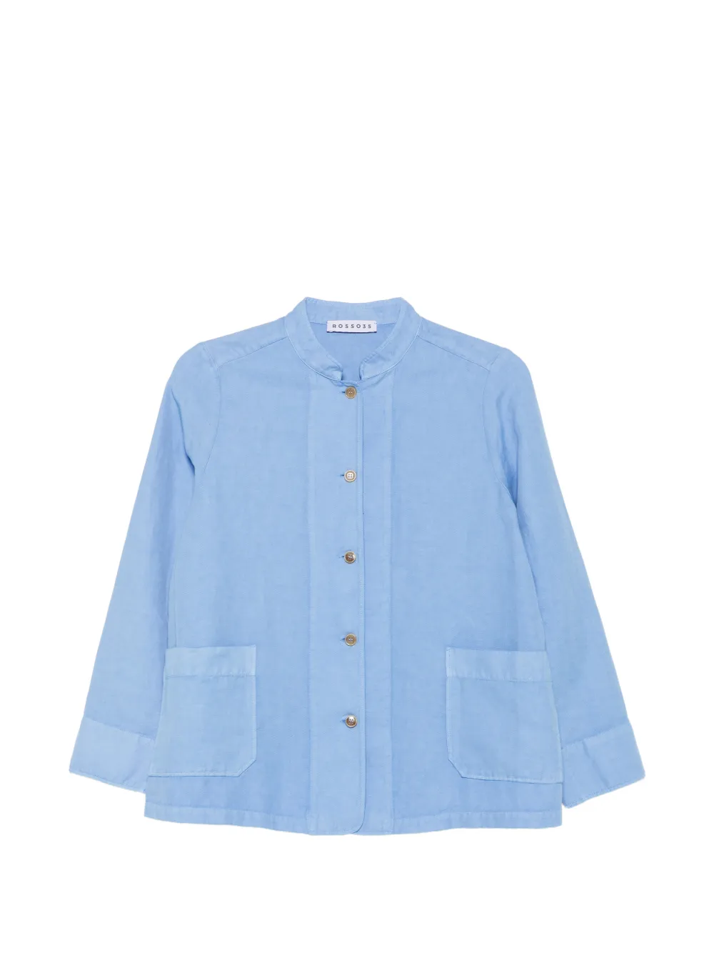 Rosso 35 mandarin-collar button-up jacket - Blu