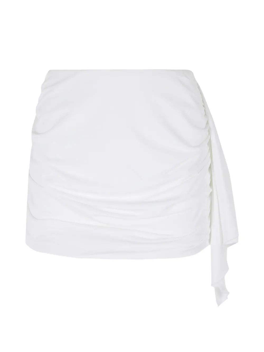 Federica Tosi ruched draped skirt - Bianco