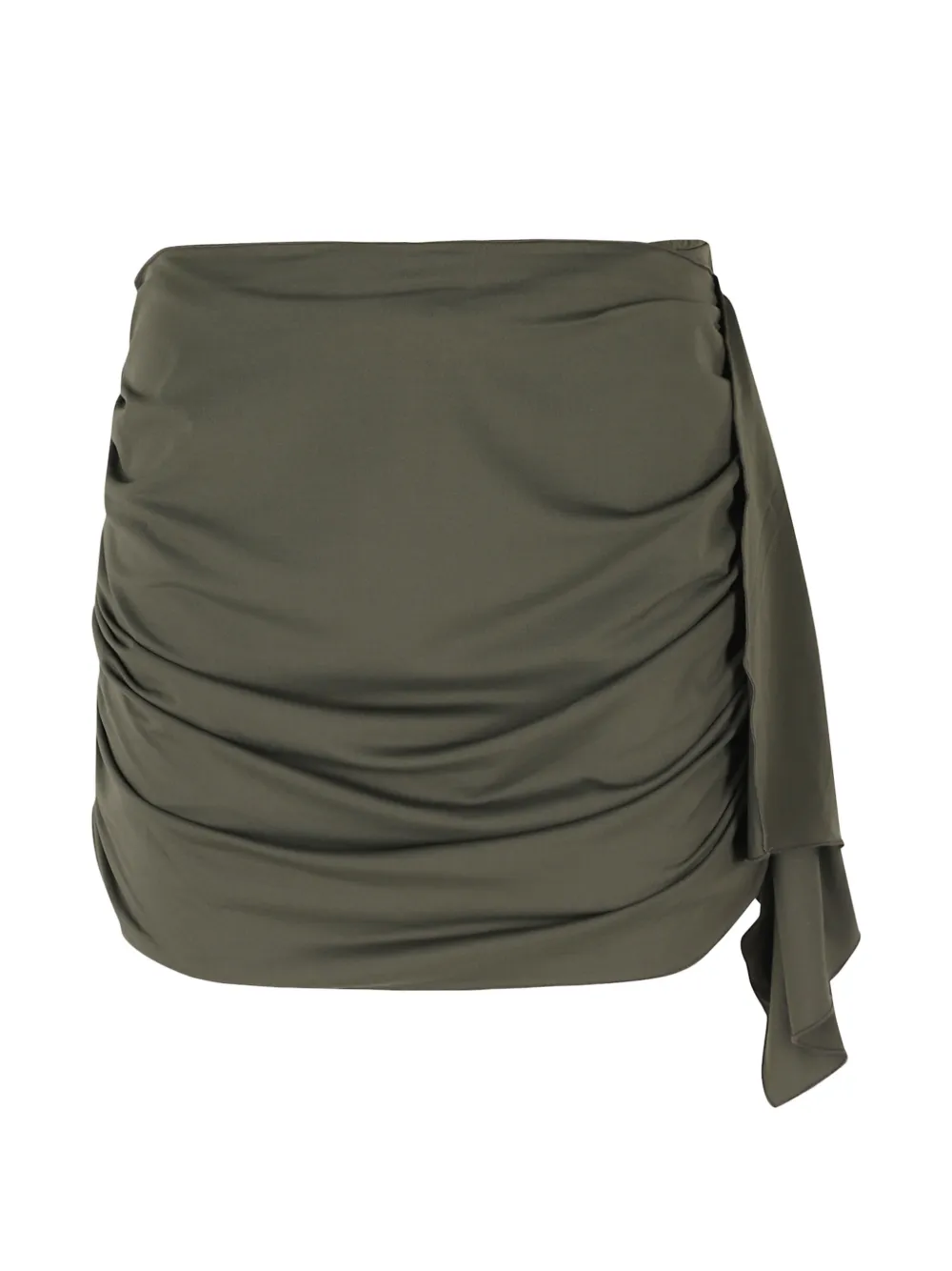 Federica Tosi ruched draped skirt - Verde