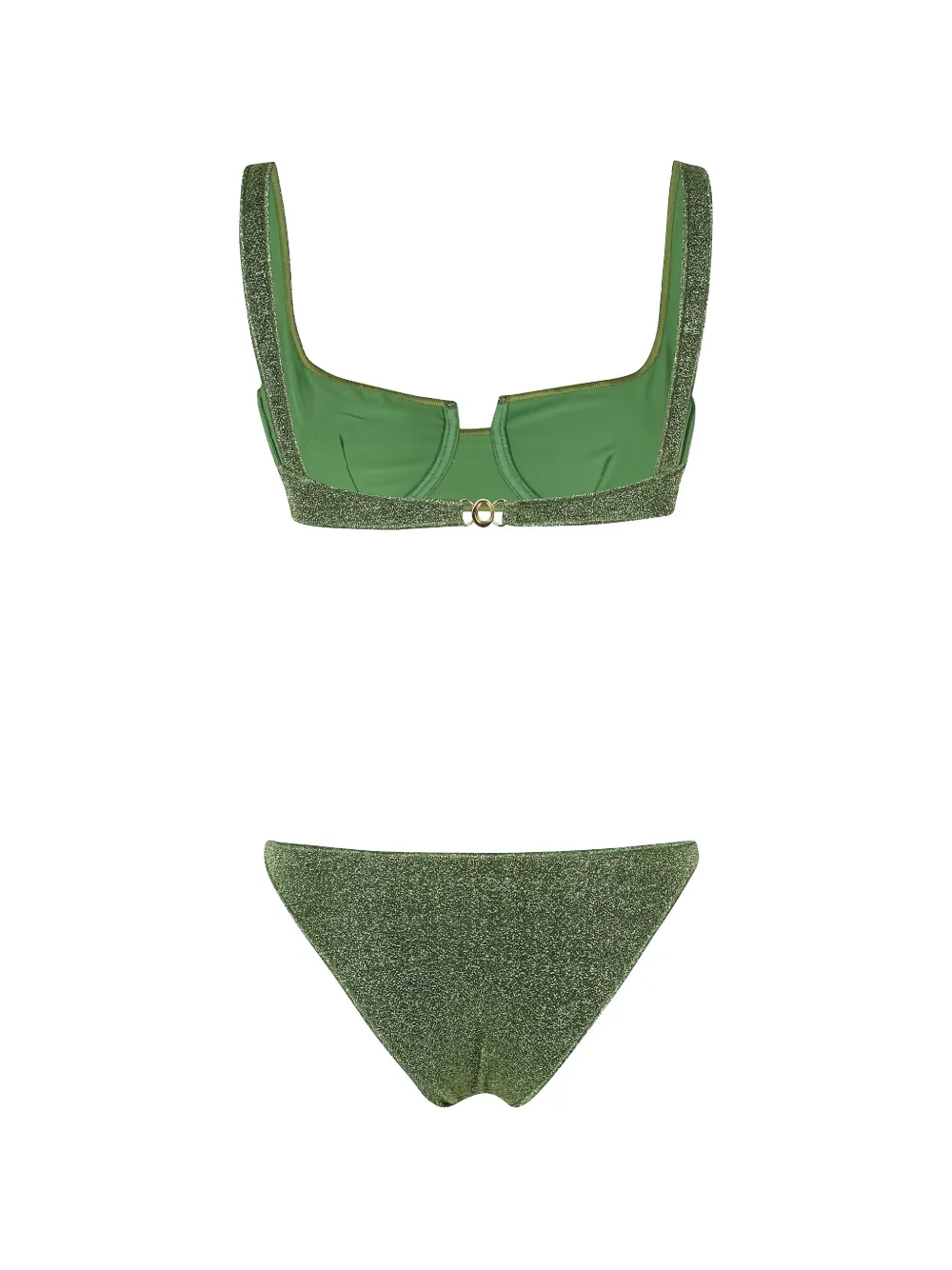  Oséree Bikini Con Efecto De Purpurina - Verde 