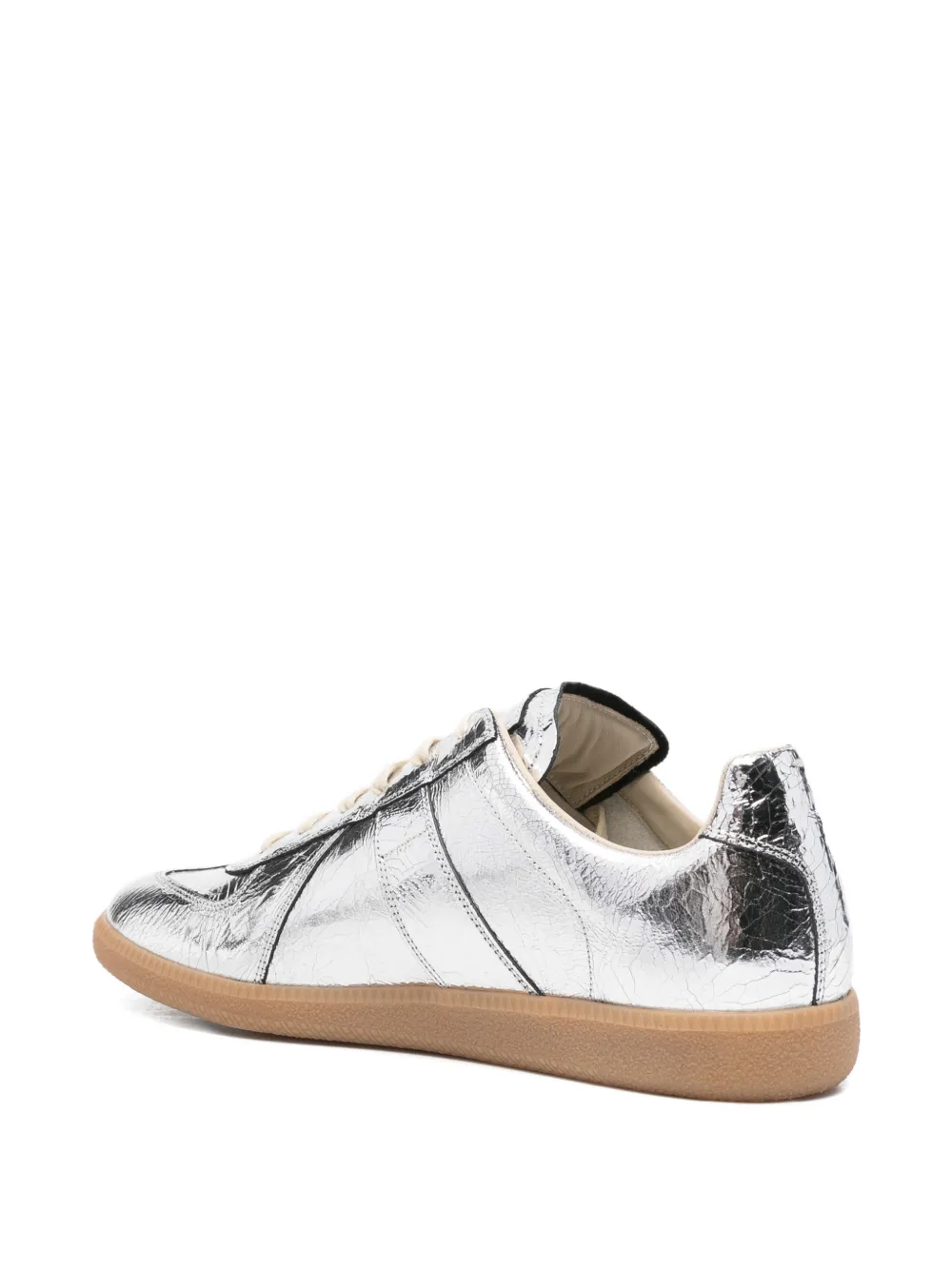 Maison Margiela metallic-effect sneakers Zilver