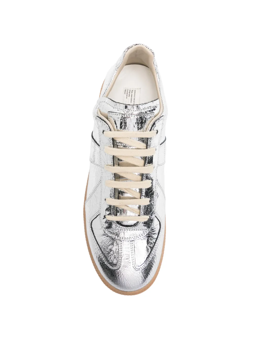 Maison Margiela metallic-effect sneakers Zilver