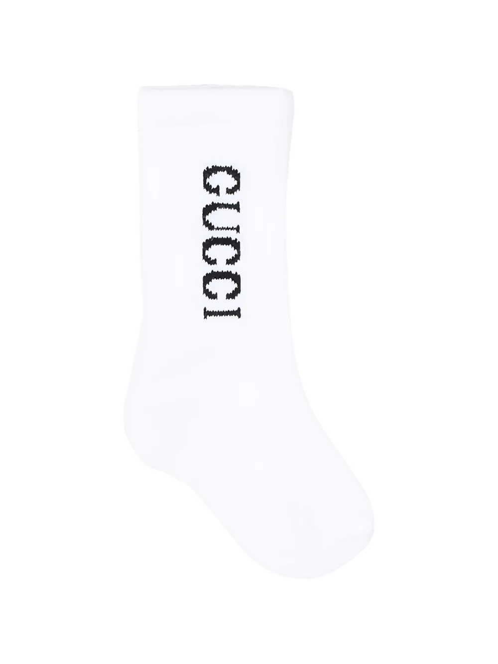 Gucci Babies' Logo-print Socks In White