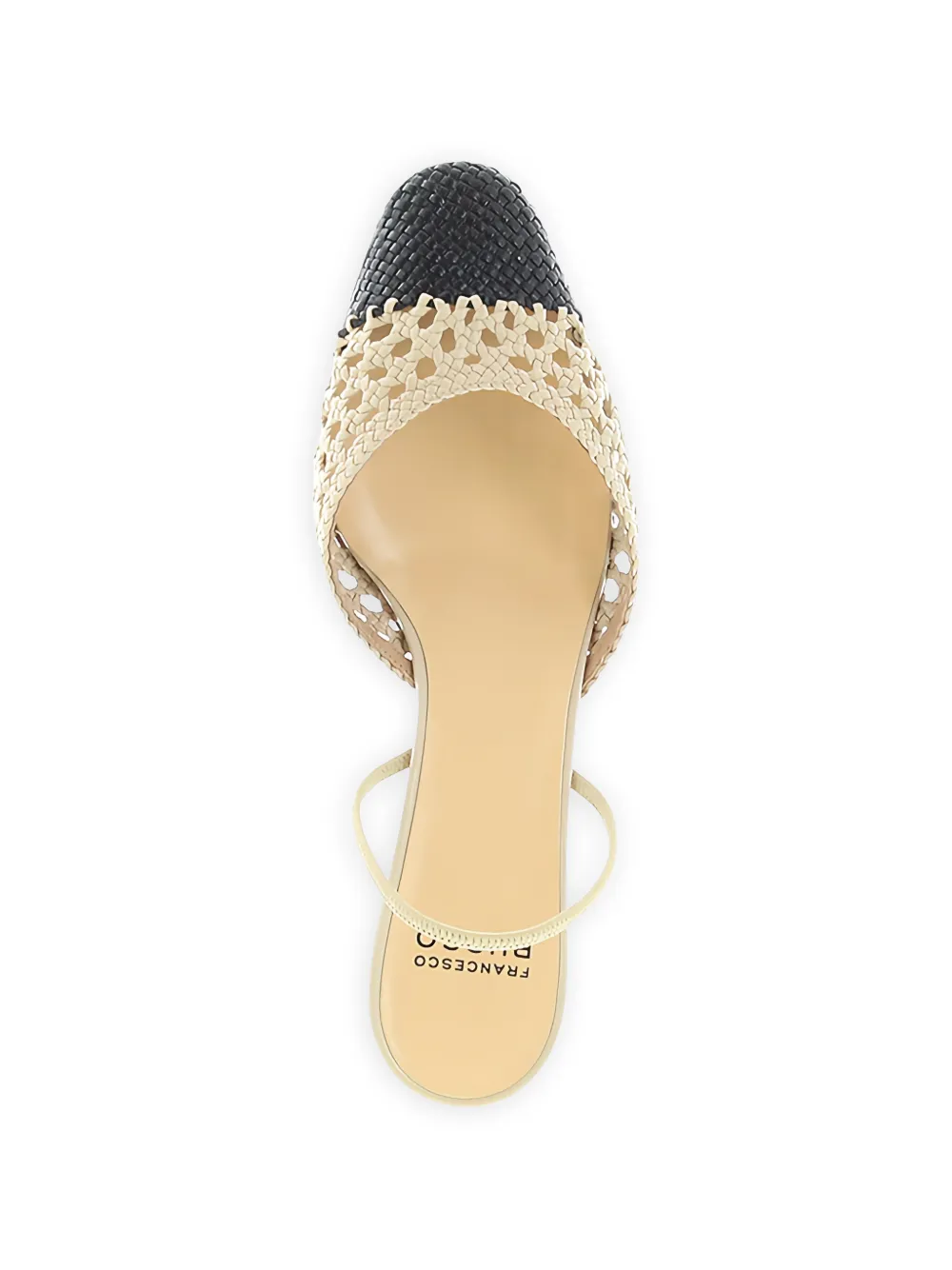 Francesco Russo crochet leather sandals Wit