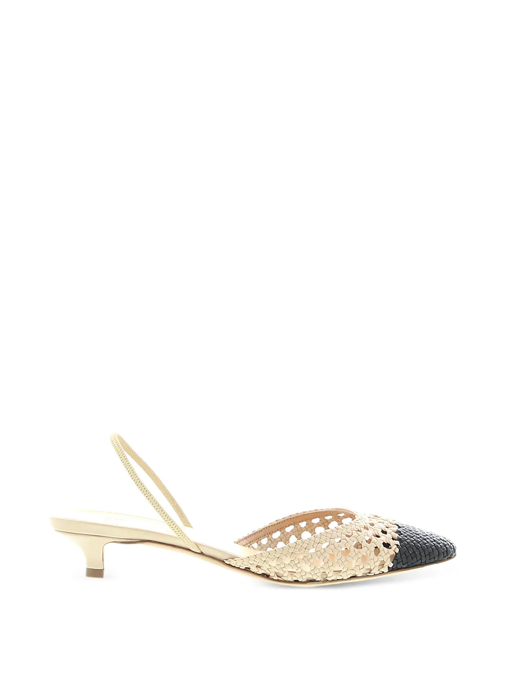 Francesco Russo crochet leather sandals Wit