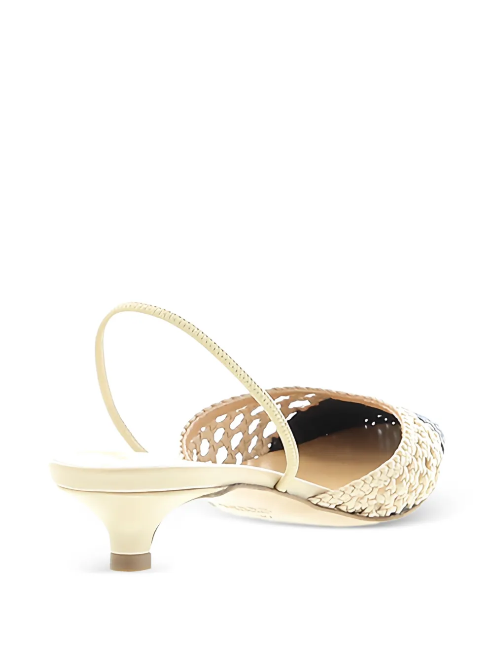 Francesco Russo crochet leather sandals Wit