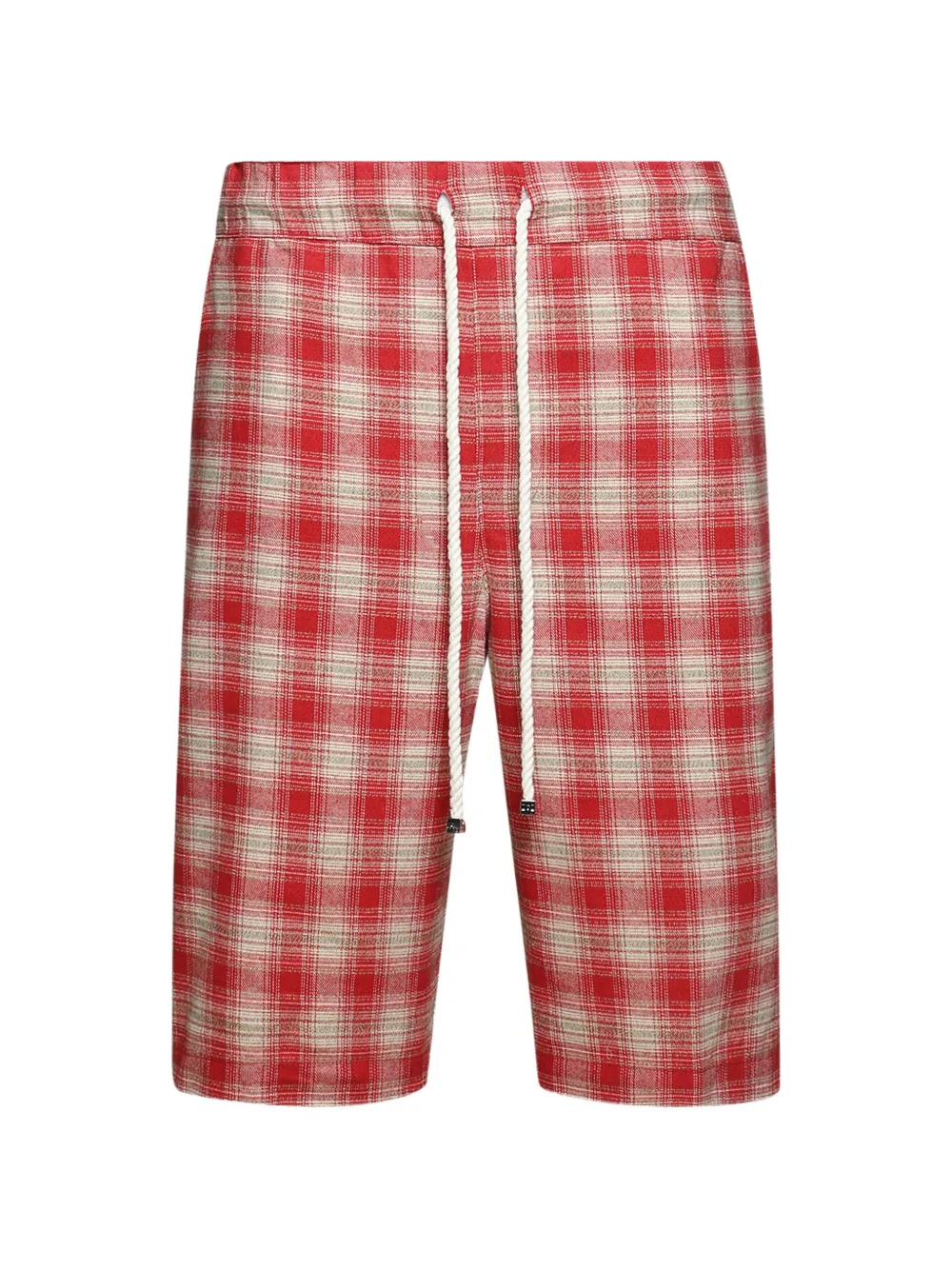 Nahmias plaid flannel shorts - Rosso