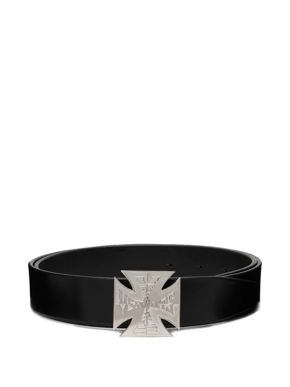 VETEMENTS logo-plaque belt - Nero