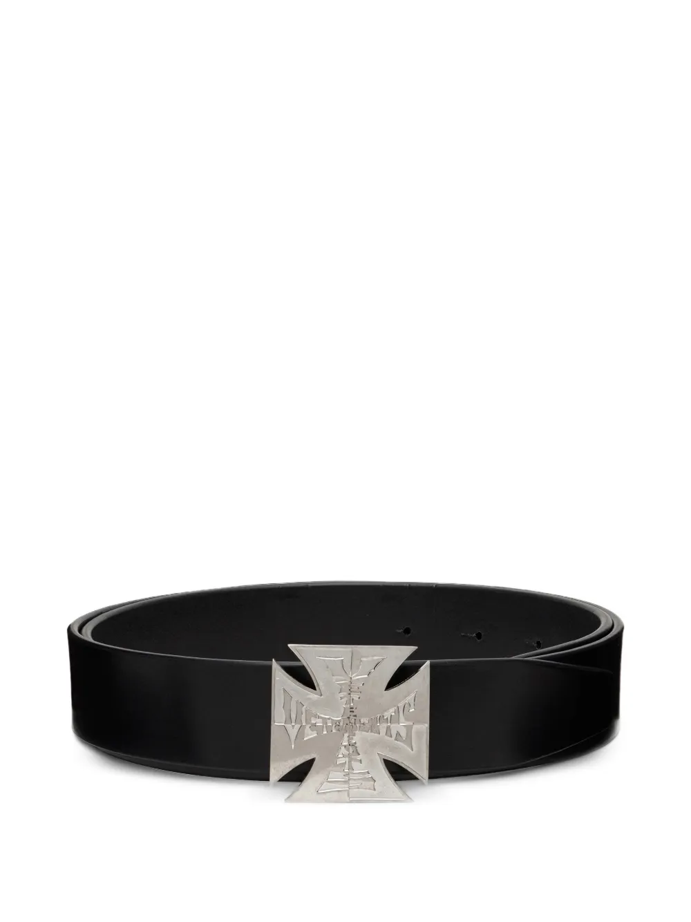VETEMENTS logo-plaque belt - Nero
