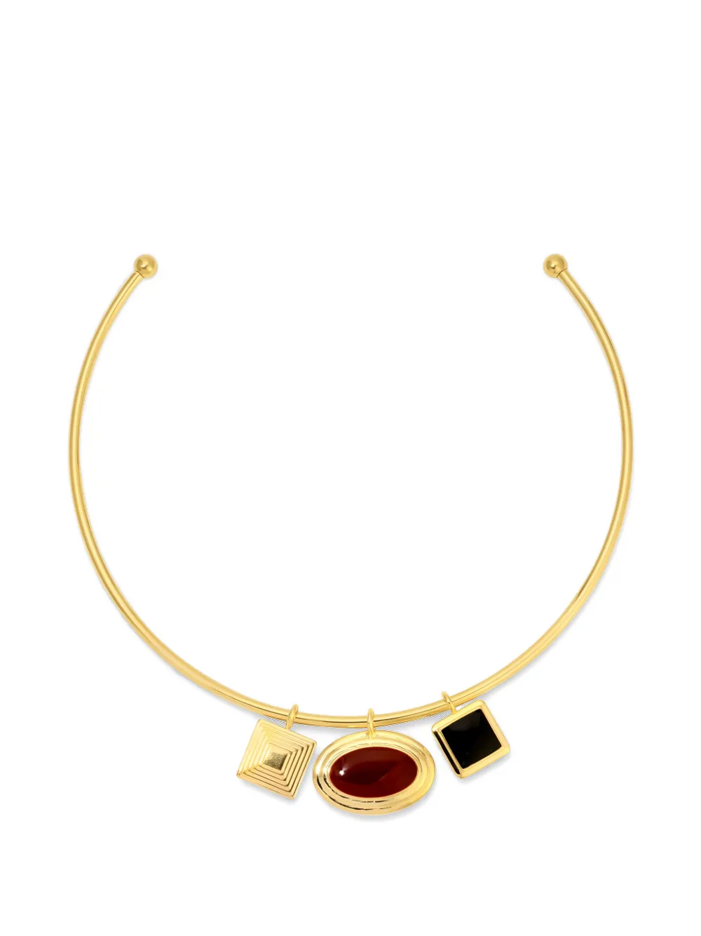 Heaven Mayhem Solene charm-detail choker necklace - Gold