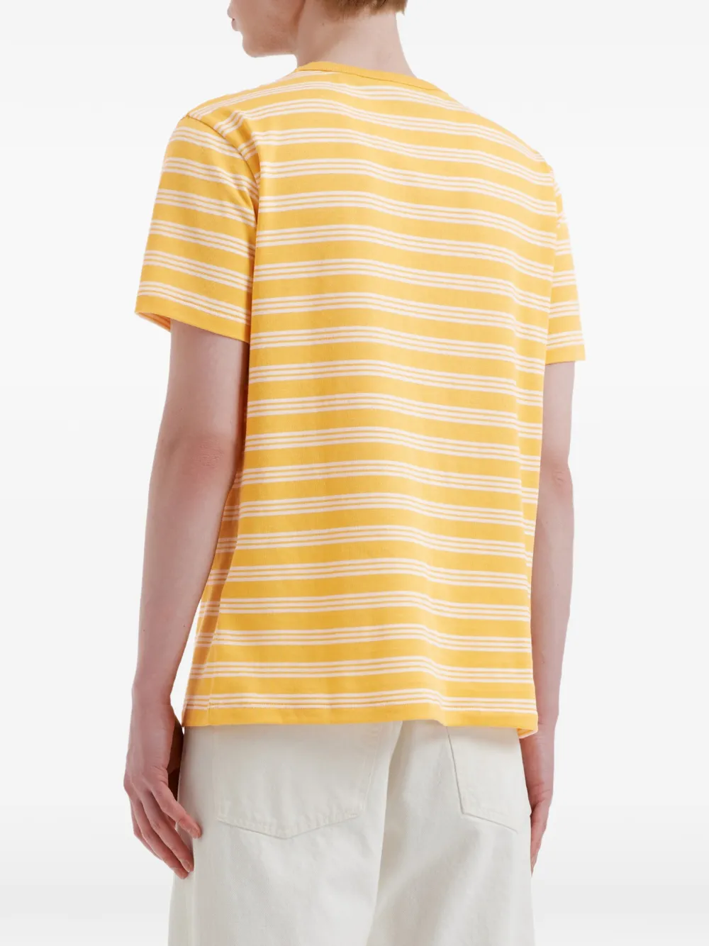 Valentino Garavani Panther gestreept T-shirt Geel