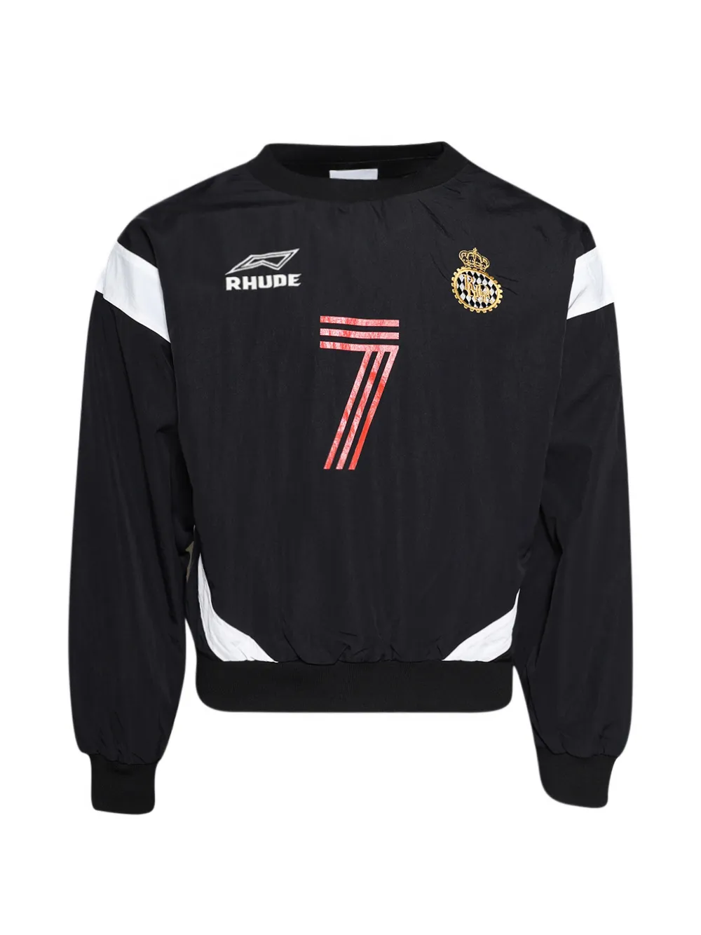RHUDE Lago soccer jersey sweater - Schwarz