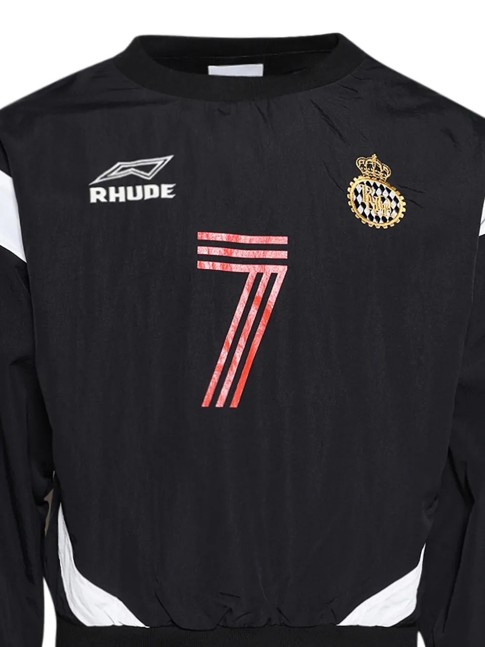 RHUDE Lago jersey sweater Zwart