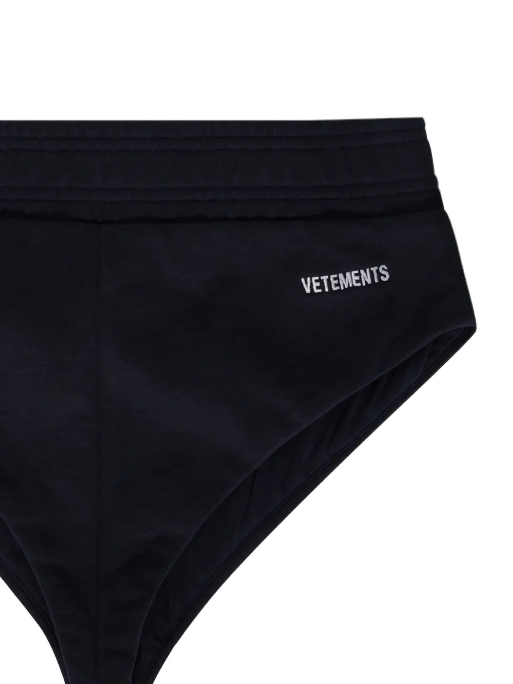 VETEMENTS Shorts met logoprint Zwart