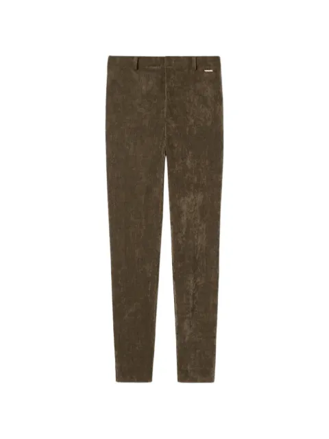 Gucci scratched velvet-effect trousers