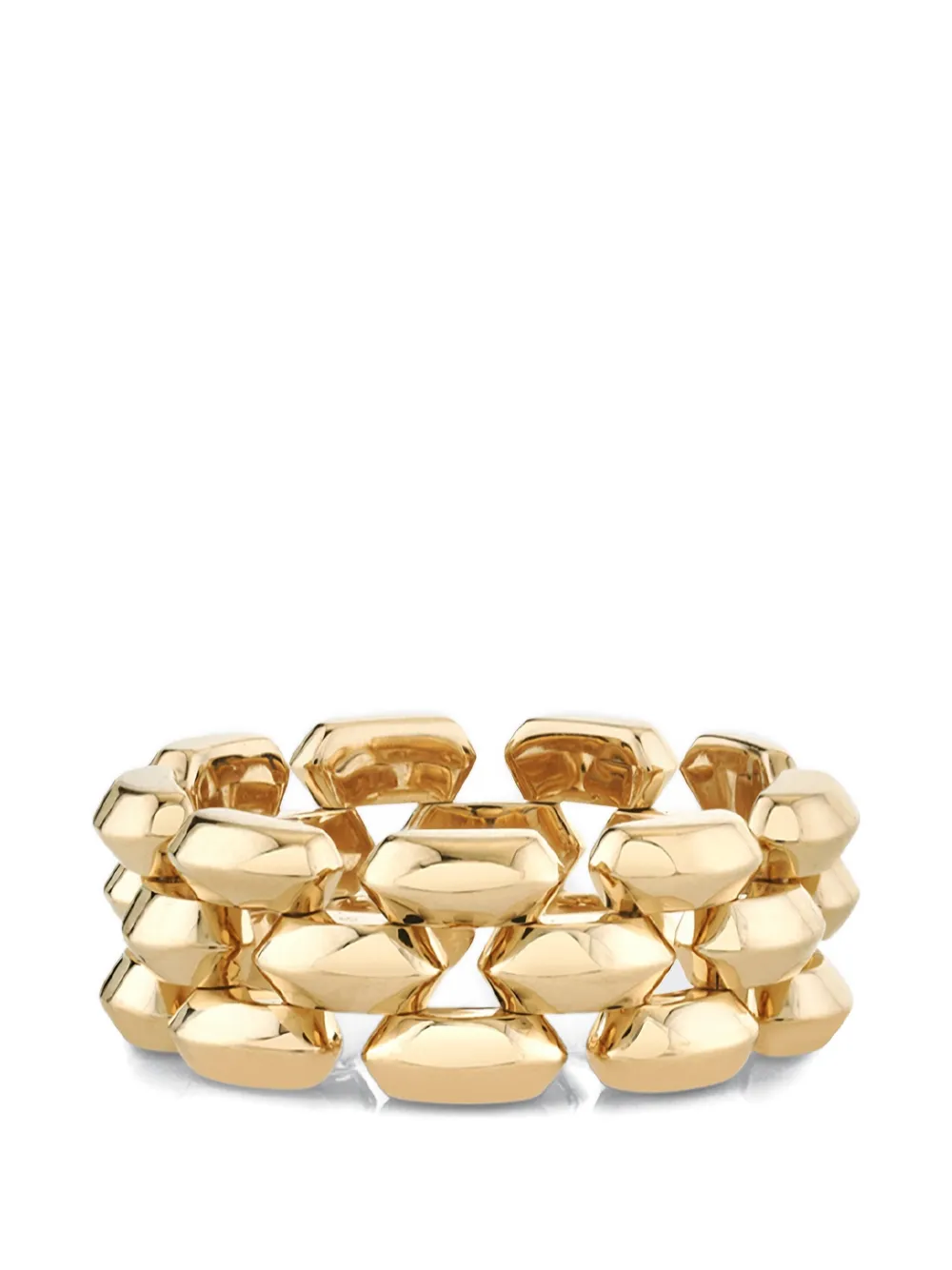 Lizzie Mandler Fine Jewelry Cleo three-row ring - Oro