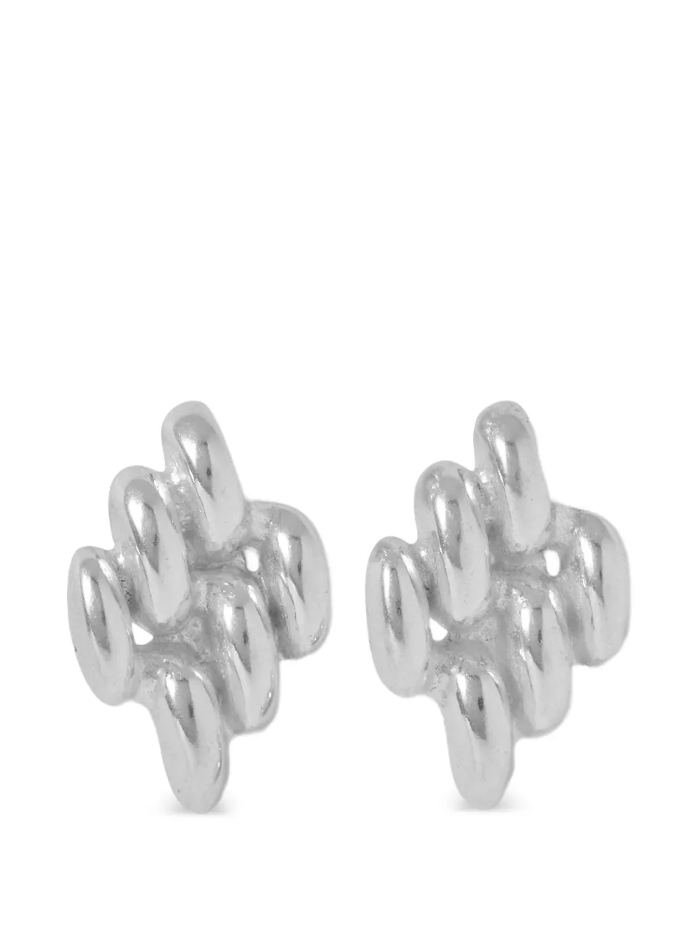 YSSO chain-link earrings - Argento