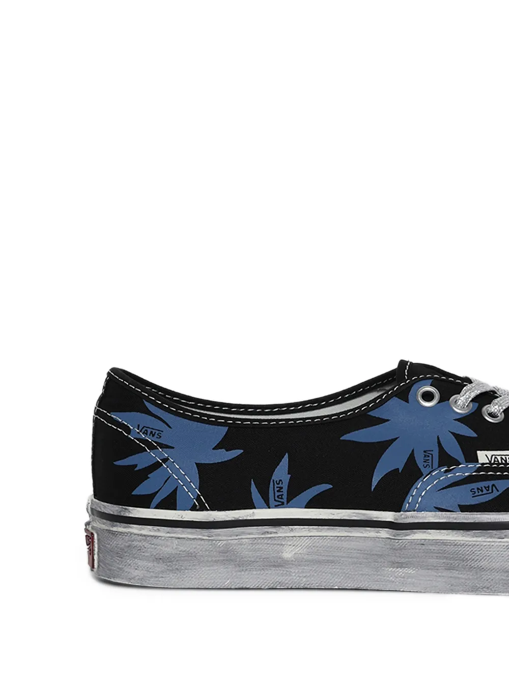 Vans Authentic 44 leaf-print sneakers Zwart