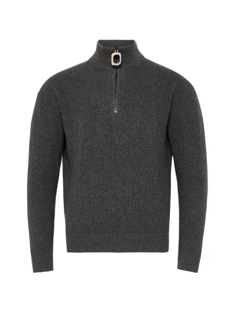 JW Anderson half-zip ribbed-knit sweater