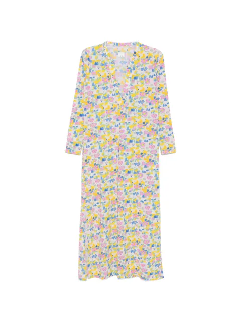 Caliban floral-print long-sleeve dress