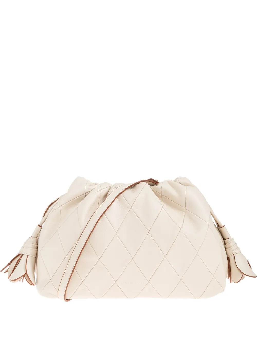 ZIMMERMANN medium Cloud 91 quilted leather clutch bag - Toni neutri