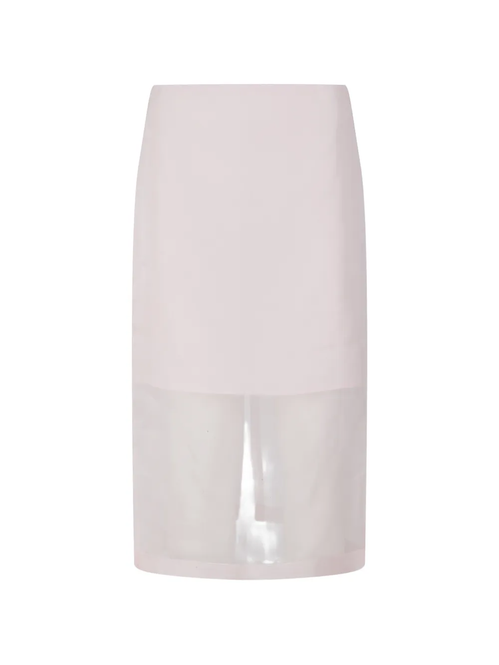Federica Tosi organza-panel silk midi skirt - Toni neutri
