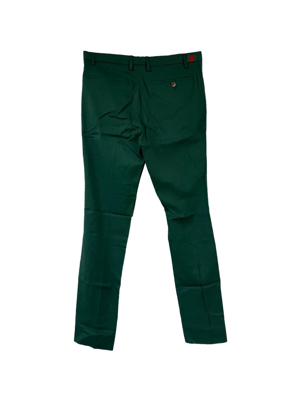  Gucci Pre-owned Pantalones Rectos Con Tribanda Web - Verde 