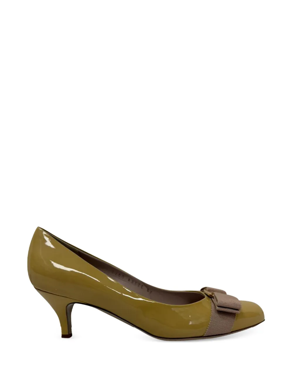 Ferragamo Pre-Owned Vara bow pumps - Giallo