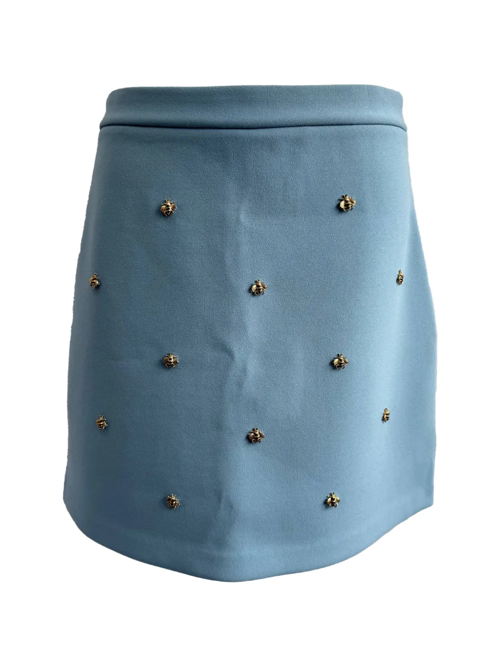 Maje Jizie bee-embellished mini skirt - Blu