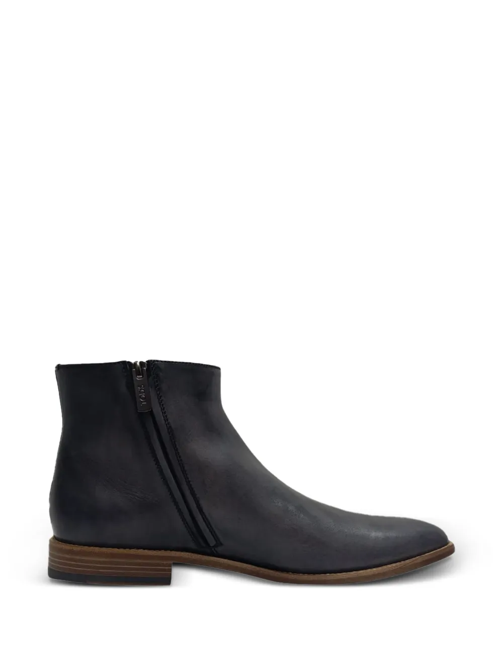 Tod's Vintage almond-toe zipped ankle boots - Nero