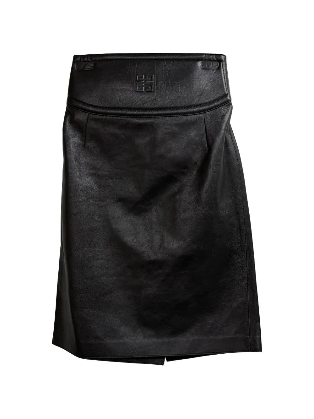 Givenchy Pre-Owned Cutout embossed skirt - Nero