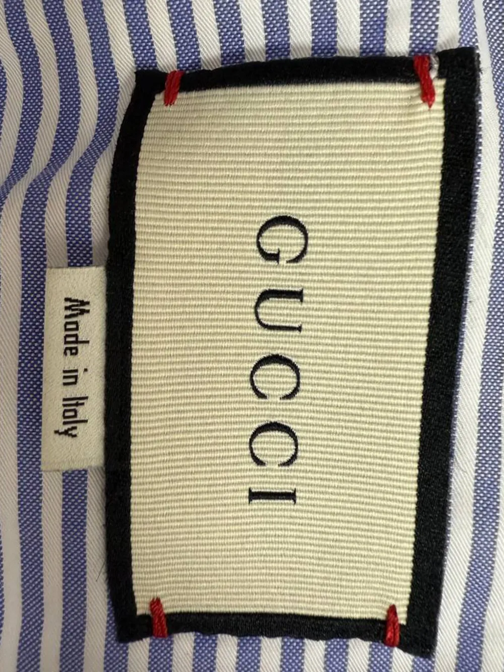  Gucci Pre-owned Chemise Boutonnée à Rayures - Bleu 