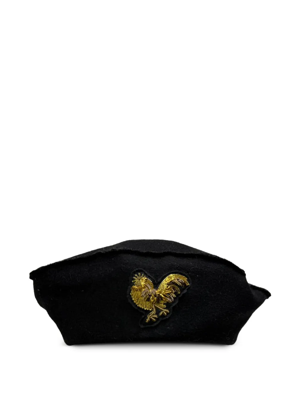 Christian Dior Pre-Owned Rooster-embellished beret hat - Nero