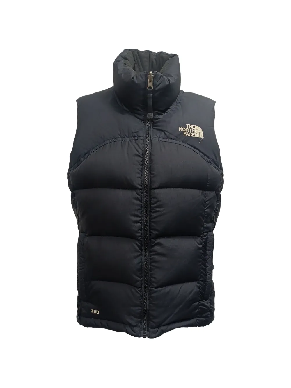 The North Face zipped down vest jacket - Schwarz